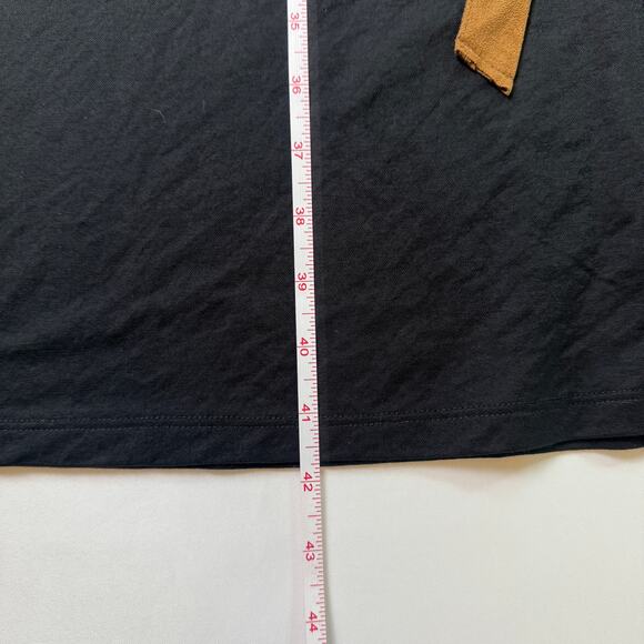 ZARA Black Long Sleeve Midi Dress with Camel Suede Belt NWT Size Small - Picture 9 of 12